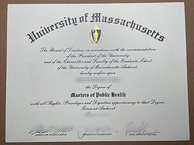 Obtain a University of Massachusetts fake diploma.