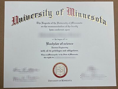 make University of Minnesota diploma
