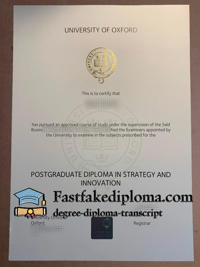 Get a University of Oxford fake diploma online.