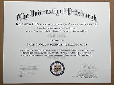 order University of Pittsburgh diploma