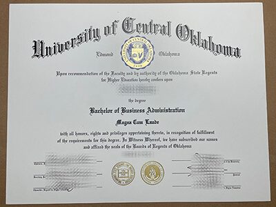 Obtain a University of Tentral Oklahoma fake degree.
