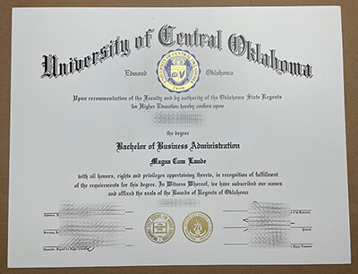 Obtain a University of Tentral Oklahoma fake degree.