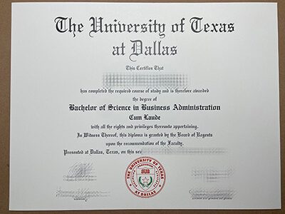 purchase realistic University of Texas at Dallas degree