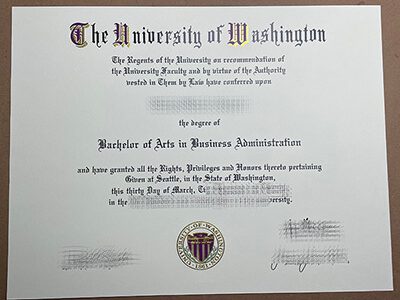 fake University of Washington degree