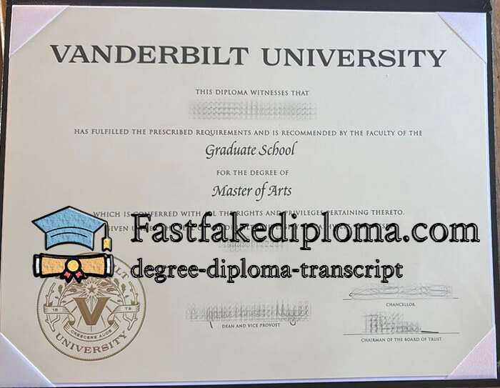purchase realistic Vanderbilt University degree