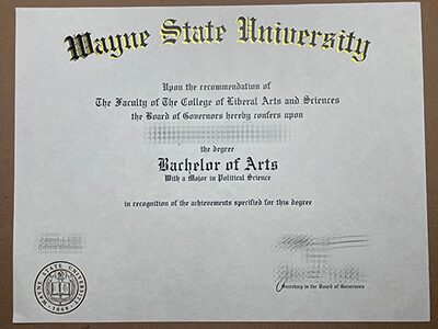 Get a Wayne State University fake diploma.