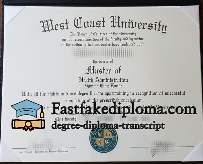 Where to order West Coast University diploma?