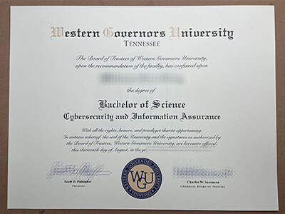 Obtain a Western Governors University fake diploma online.