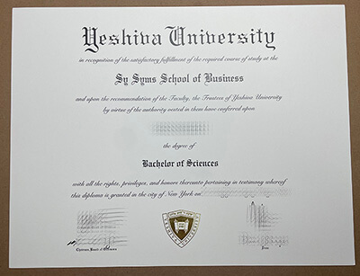 Get a Yeshiva University fake diploma online.