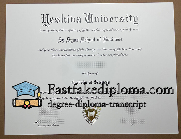 Buy Yeshiva University fake diploma.