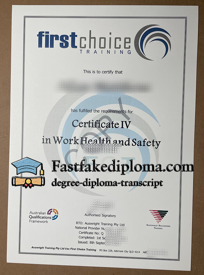 purchase realistic first choice training certificate