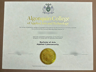 get Algonquin College degree