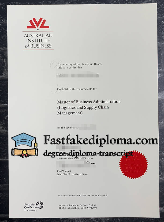 purchase realistic Australian Institute of Business degree