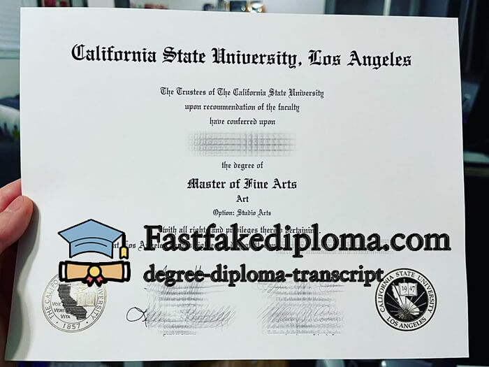 purchase realistic California State University Los Angeles degree