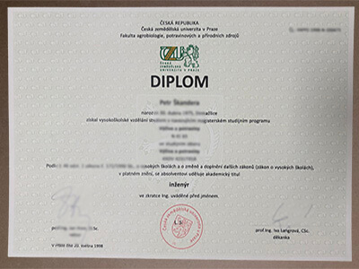 Czech University of Life Sciences Prague degree