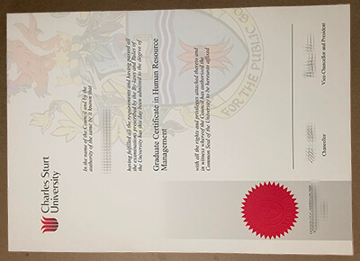 fake Charles Sturt University diploma