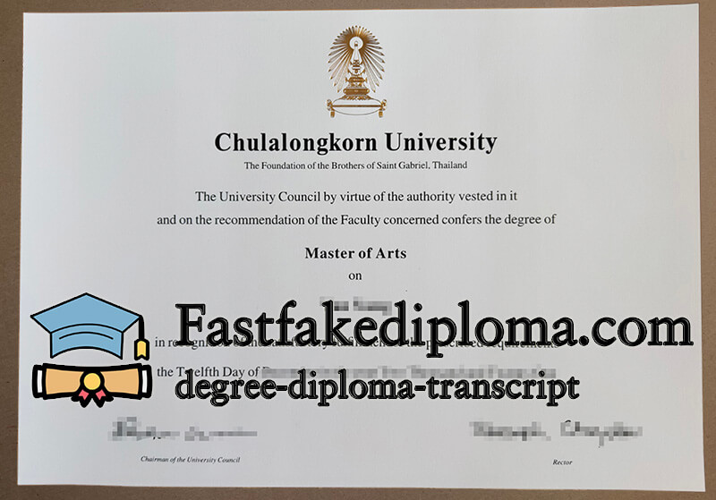 order Chulalongkorn University diploma