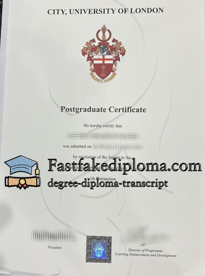 purchase realistic City University of London degree