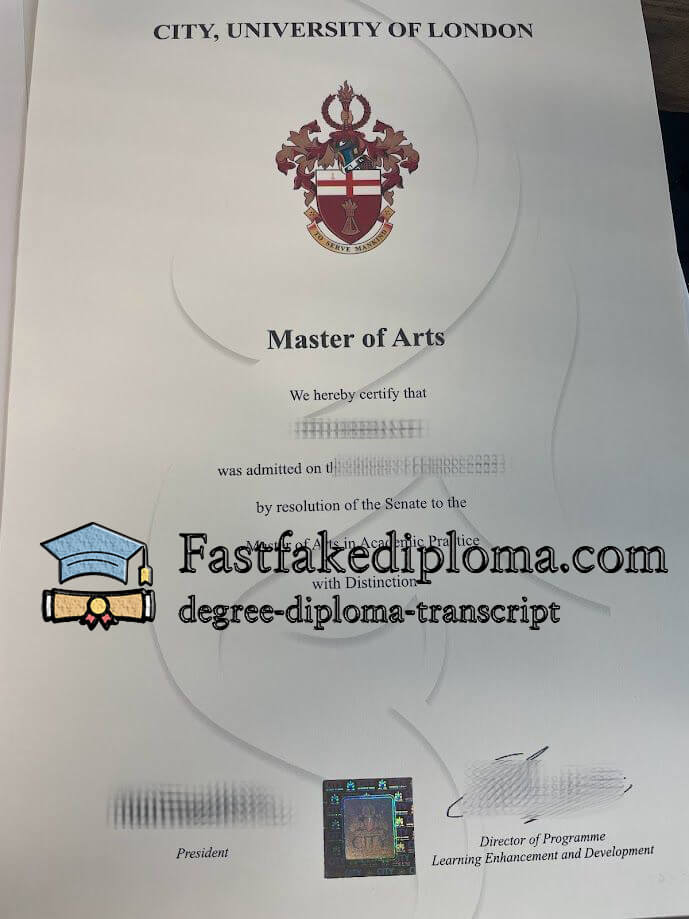 purchase realistic City University of London degree