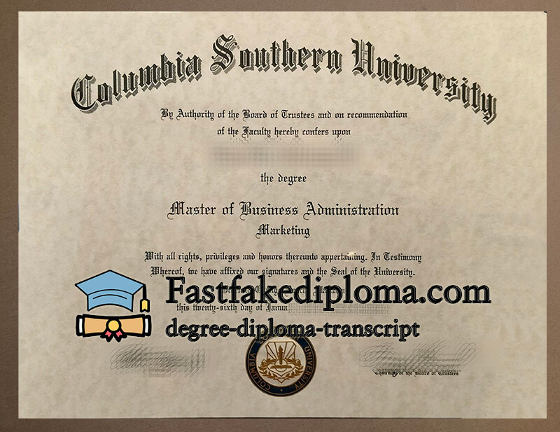 Buy Columbia Southern University diploma