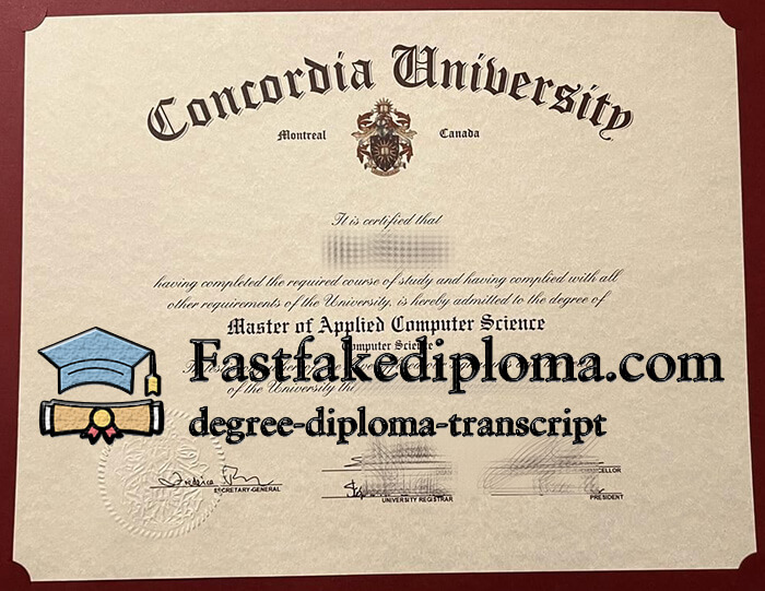 Buy Concordia University diploma