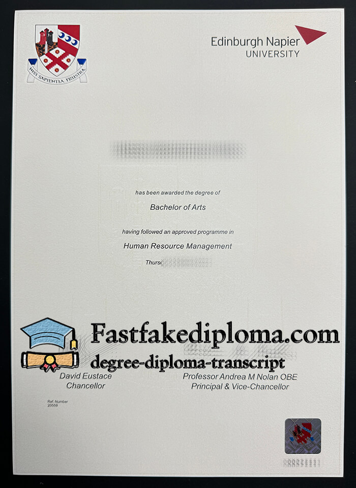 purchase realistic Edinburgh Napier University degree