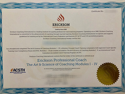get Erickson College International certificate