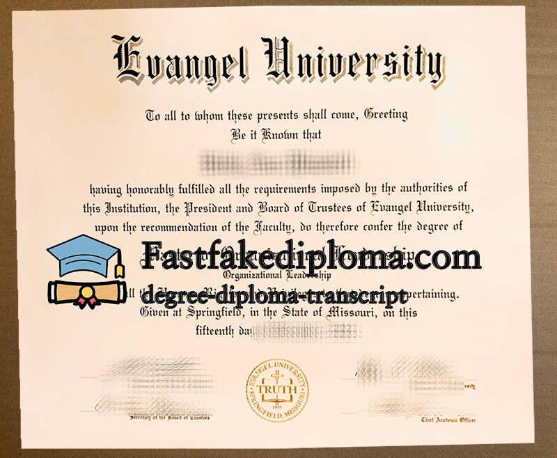 buy Evangel University diploma