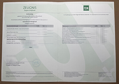 Buy FOM Hochschule diploma and transcript online.