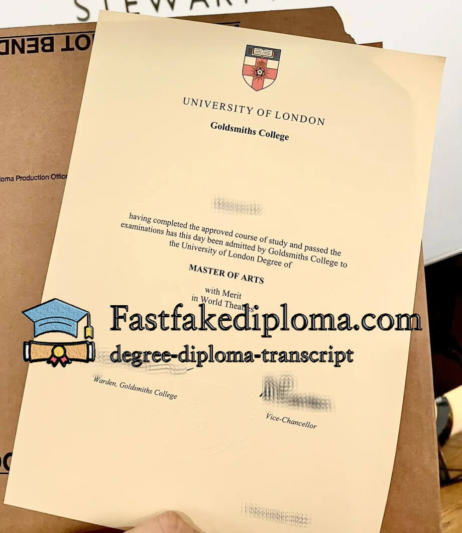 order Goldsmiths College diploma