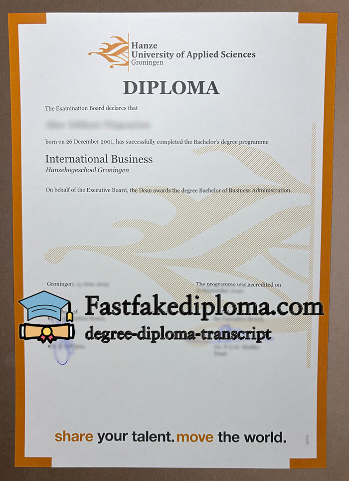 Hanze University of Applied Sciences degree