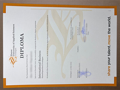 get Hanze University of Applied Sciences diploma