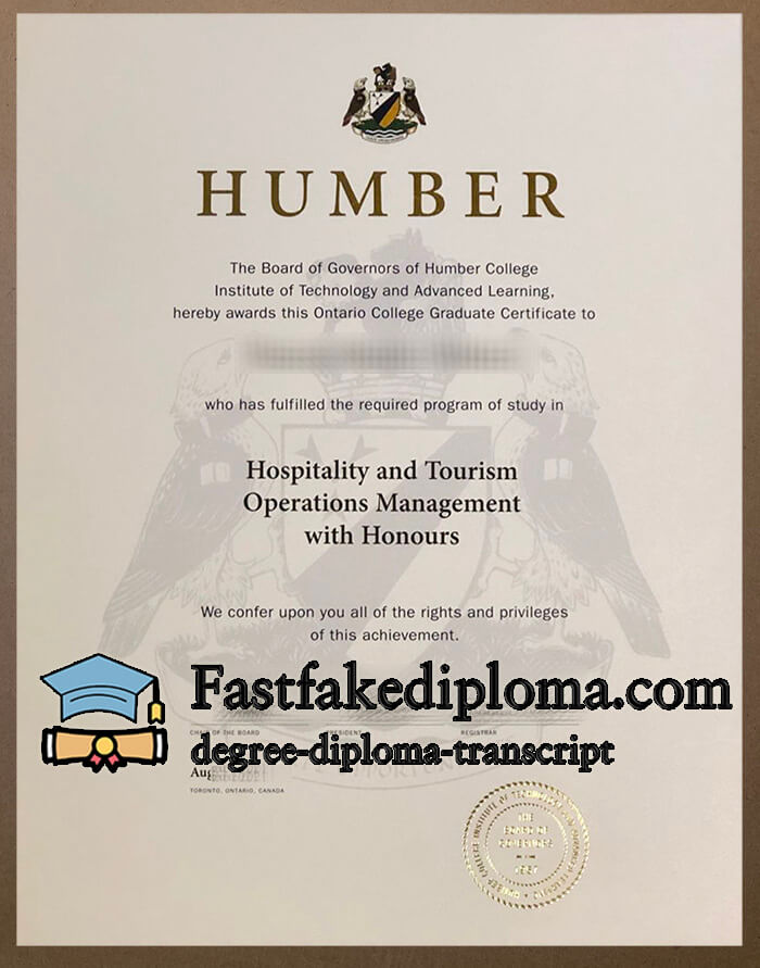 purchase realistic Humber College degree