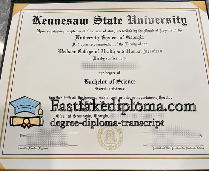 purchase realistic Kennesaw State University degree