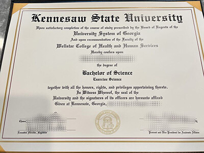 purchase realistic Kennesaw State University degree