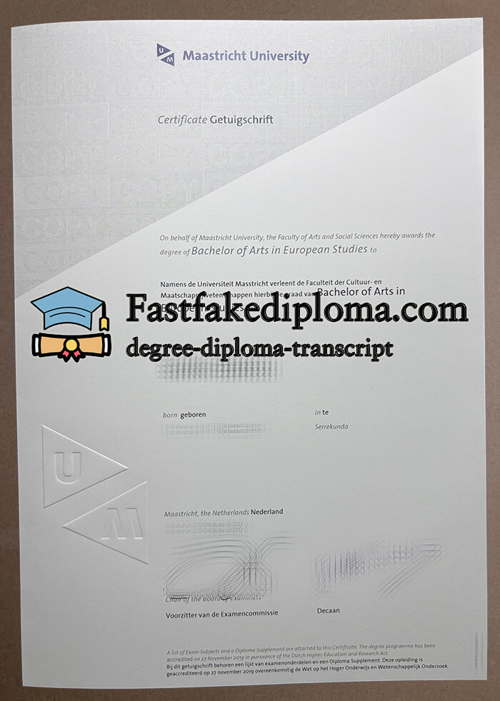 Buy Maastricht University diploma