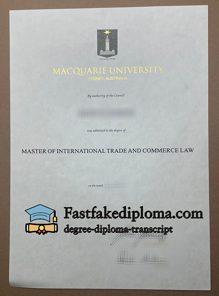 Order Macquarie University diploma