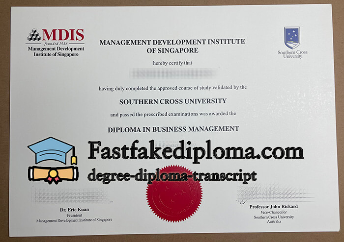 purchase realistic Management Development Institute of Singapore degree