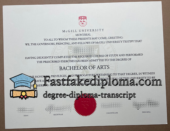 How to order McGILL University diploma?