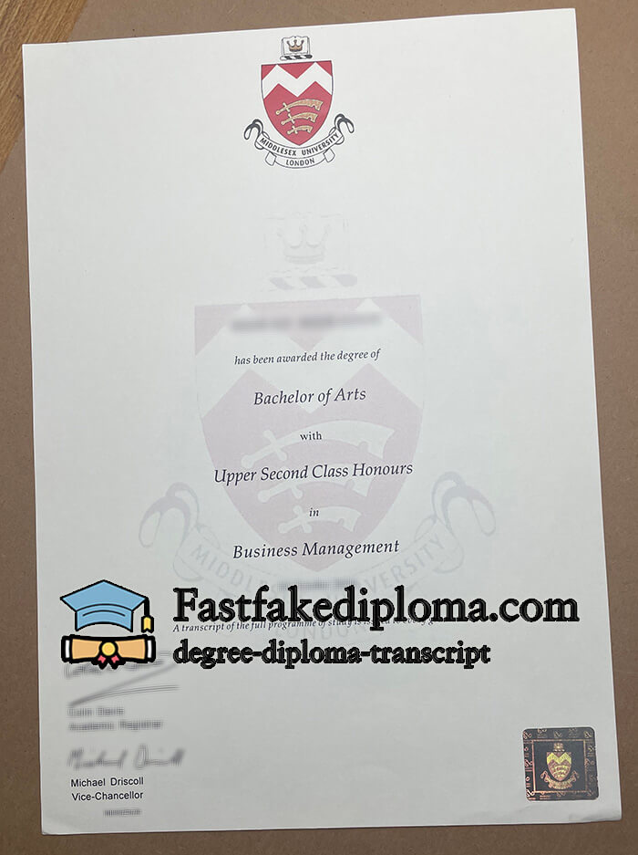 Buy Middlesex University diploma