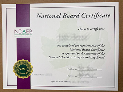 purchase realistic National Dental Assisting Examining Board diploma