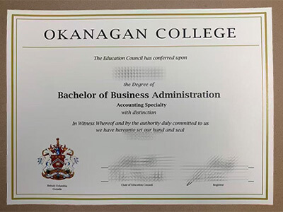 Buy Okanagan College diploma, order Okanagan College degree.