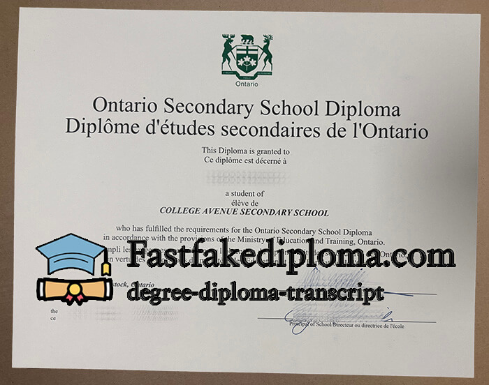 Ontario Secondary School Diploma