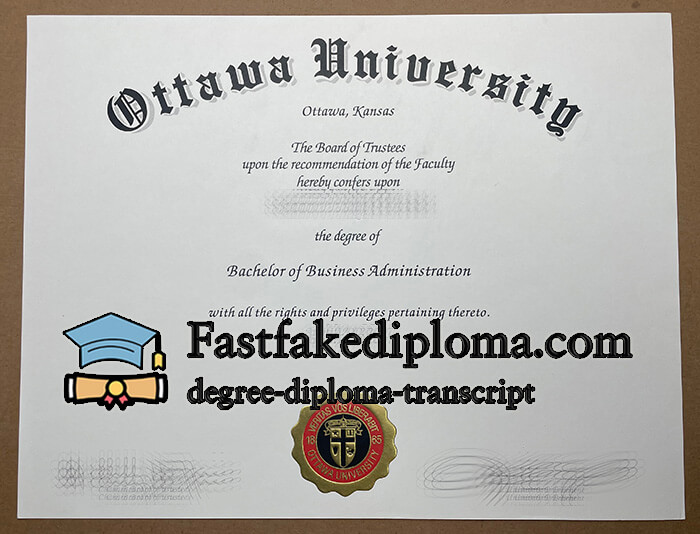 fake University of Ottawa diploma