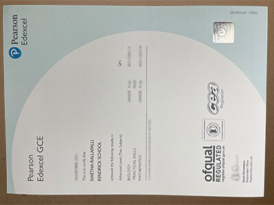 Can I buy Pearson Edexcel GCE certificate?