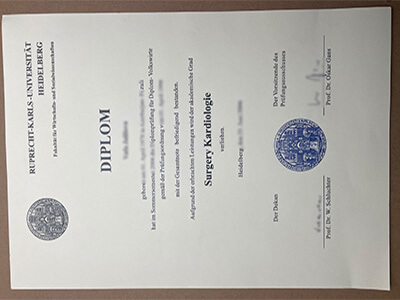 Where to order Ruprecht Karls Universitat Heidelberg certificate?