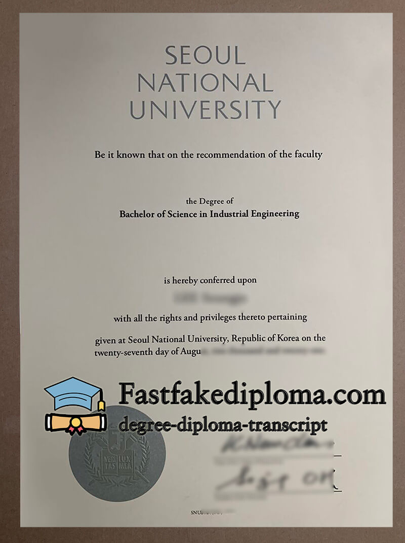 Buy Seoul National University diploma