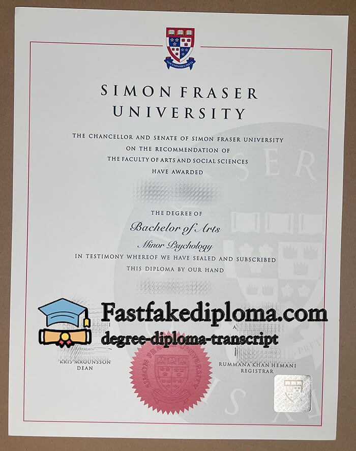 purchase realistic Simon Fraser University degree