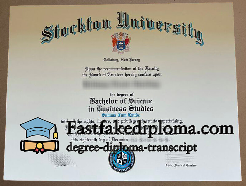 Order Stockton University diploma