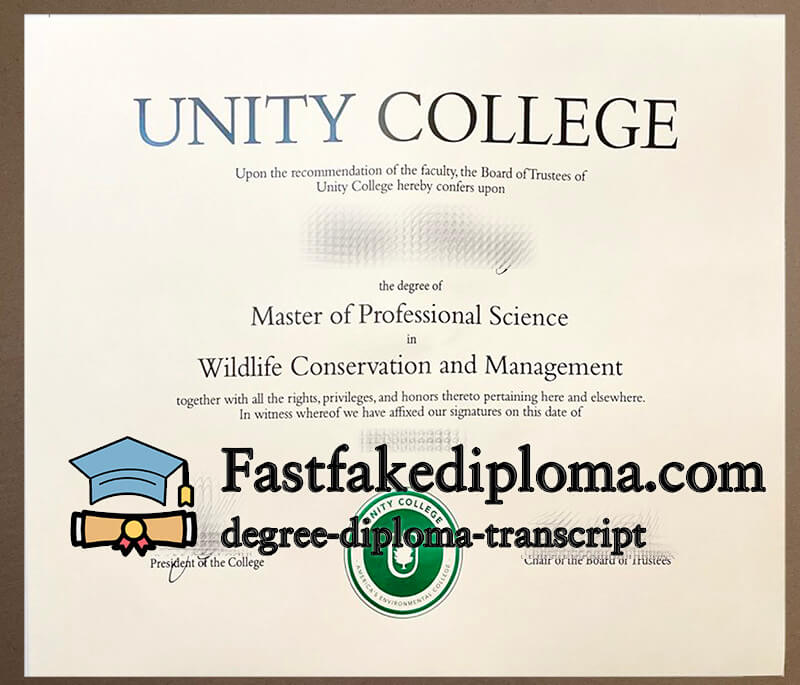 Where to buy Unity College diploma